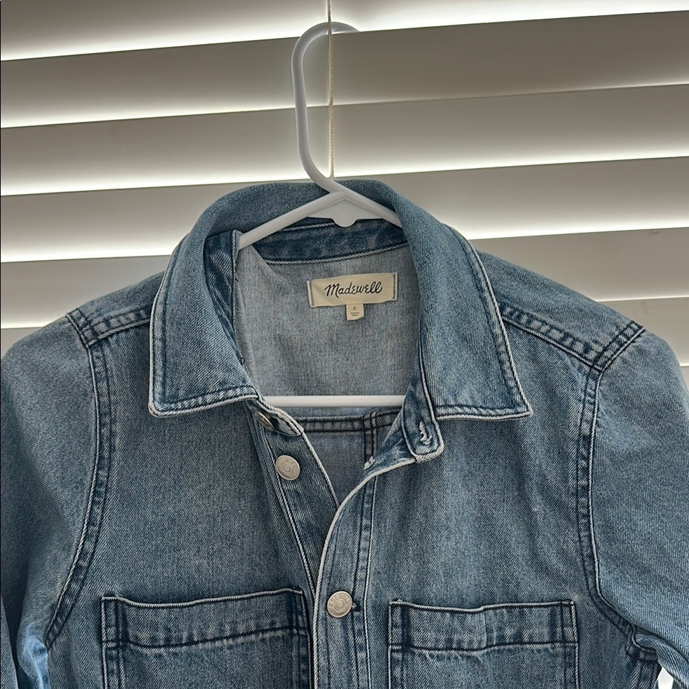 Madewell Denim Jumpsuit Jean Coveralls Long Sleeve - Picture 8 of 8